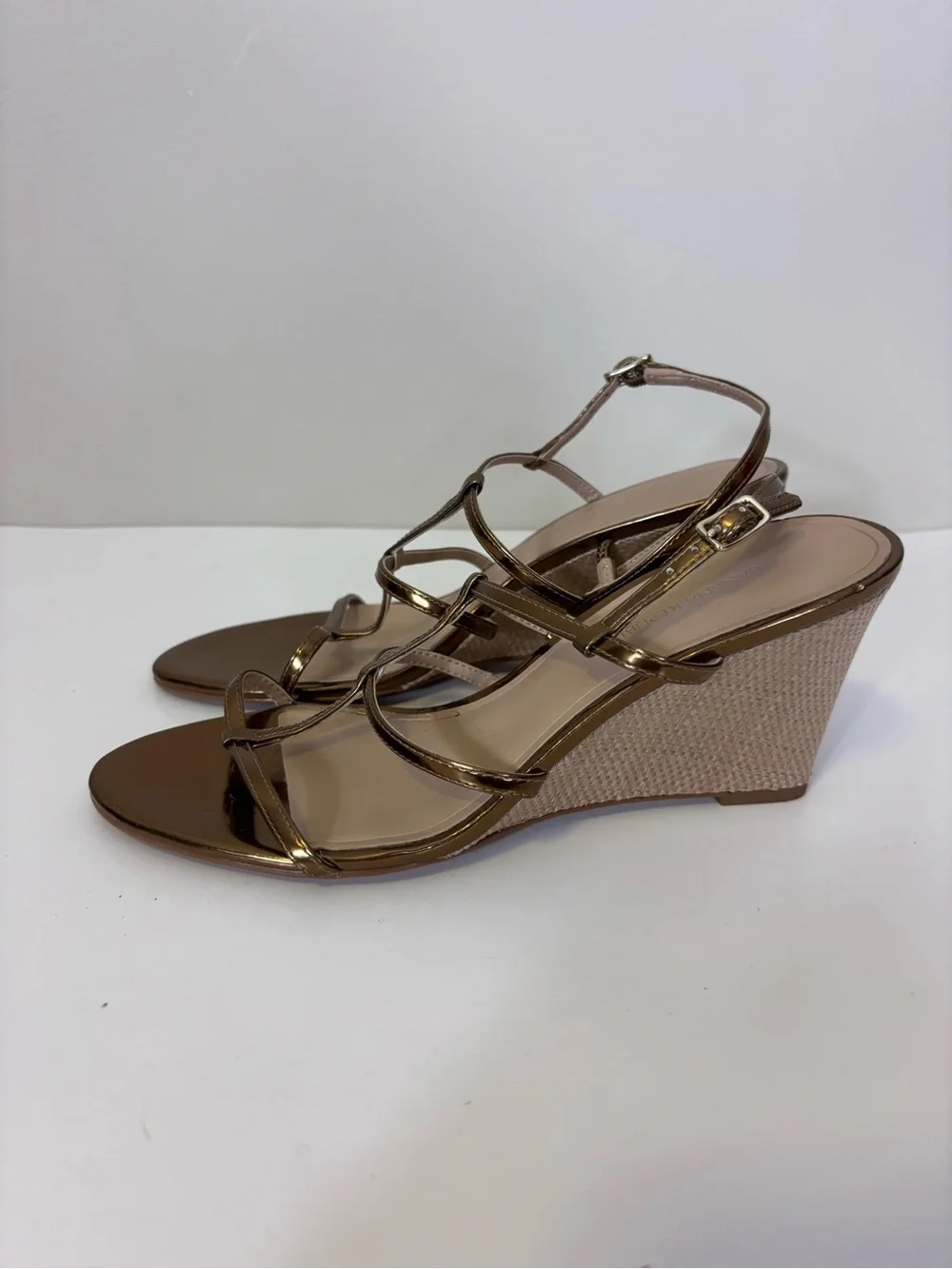 Banana Republic shiny bronze
